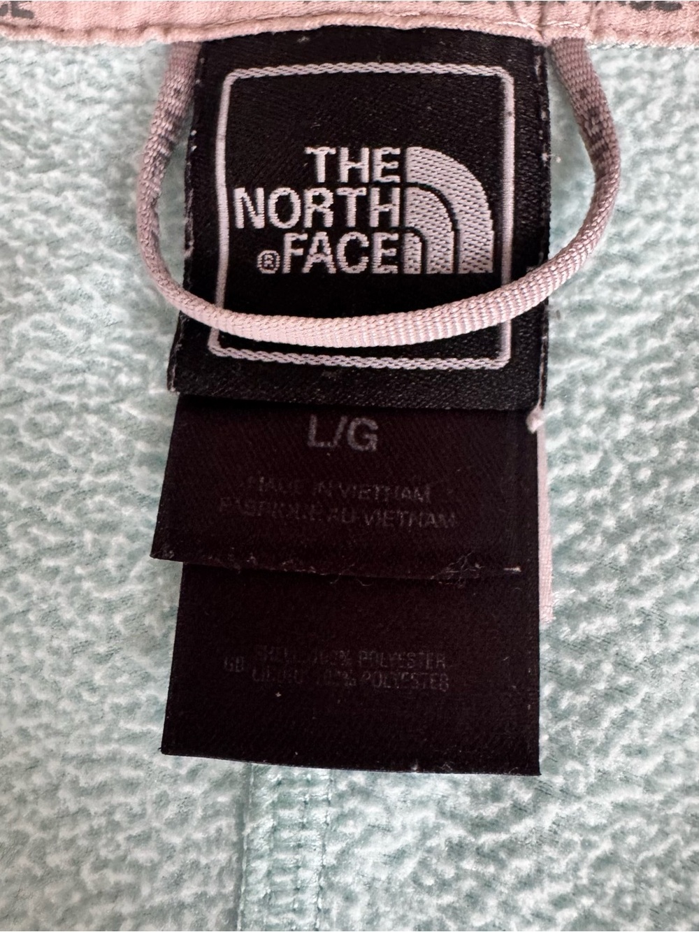 The north face athletic outdoor women’s micro fleece mint blue gray full zip L - Picture 5 of 5